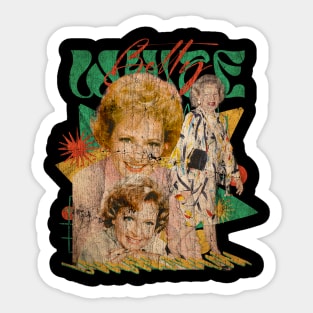 VINTAGE POP RETRO -BettyWhite - STYLE 70S Sticker